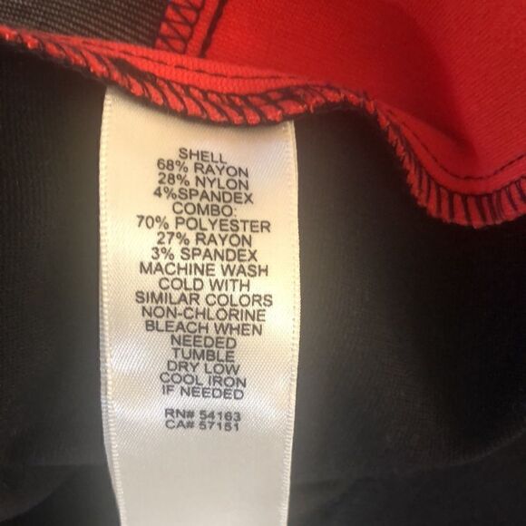 Eliza J Black, White and Red Knit Sheath Dress - Picture 6 of 11